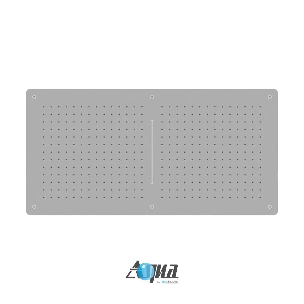 Aqua Piazza by KubeBath 40ā³ Dual Rain Shower Head With Waterfall