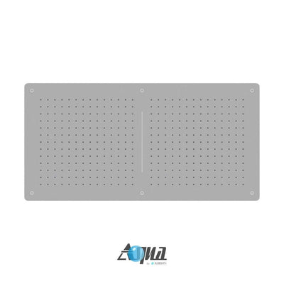 Aqua Piazza by KubeBath 40″ Dual Rain Shower Head With Waterfall