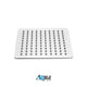 Aqua Piazza Brass Shower Set with 8″ Ceiling Mount Square Rain Shower, Tub Filler and 4 Body Jets
