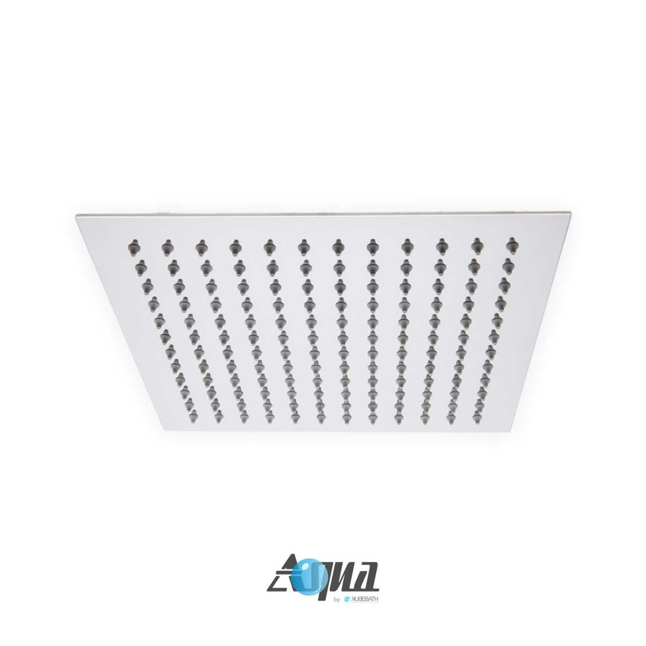Aqua Piazza Brass Shower Set with 12″ Square Rain Shower, Tub Filler and 4 Body Jets