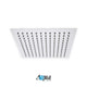 Aqua Piazza Brass Shower Set with 12″ Square Rain Shower, Tub Filler and 4 Body Jets