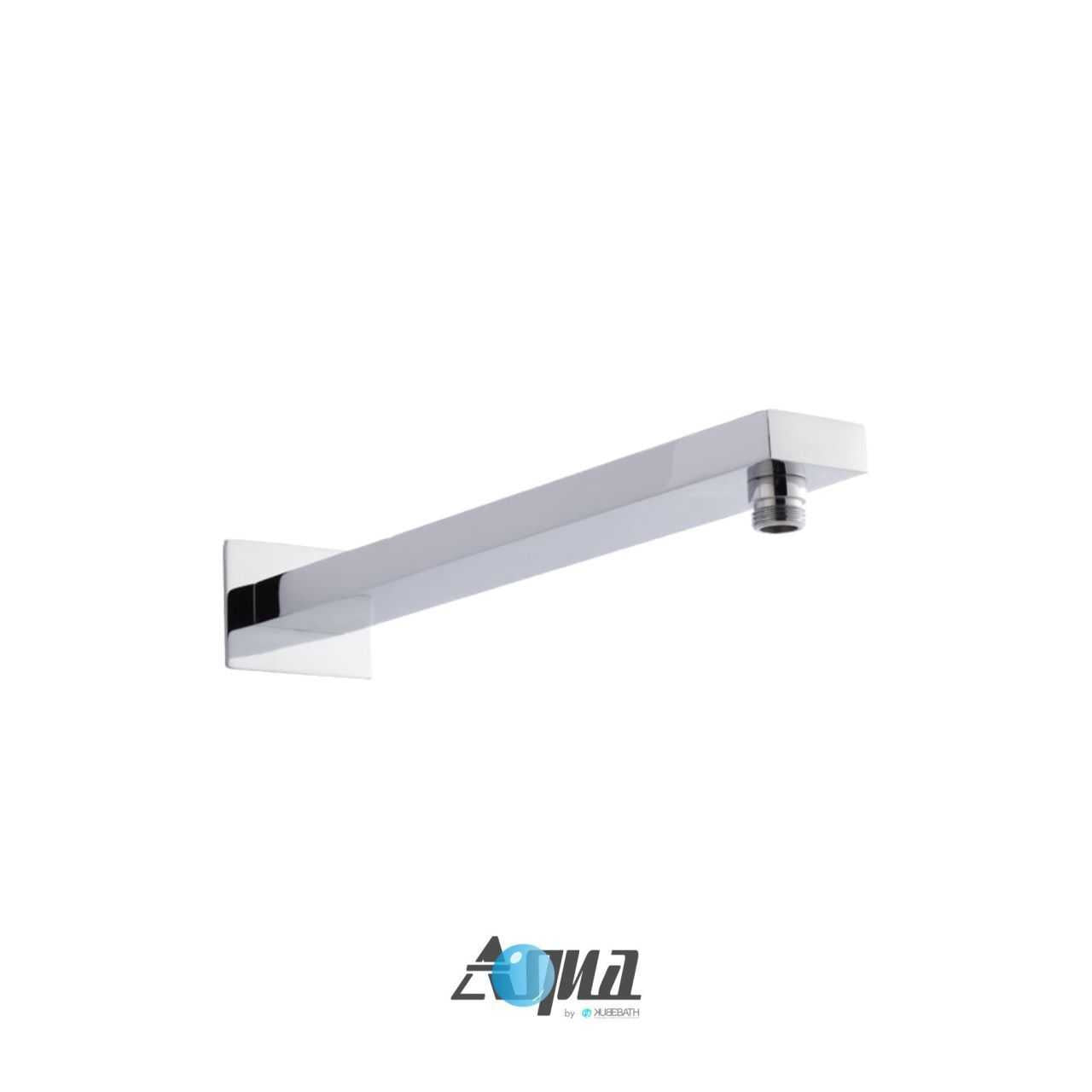 Aqua Piazza Brass Shower Set with 12″ Square Rain Shower and Tub Filler