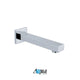 Aqua Piazza Brass Shower Set with 8″ Square Rain Shower, 4 Body Jets and Tub Filler