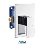 Aqua Piazza Chrome Shower Set with 8″ Ceiling Mount Square Rain Shower