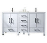 Anziano 63" Vanity With Quartz Countertop