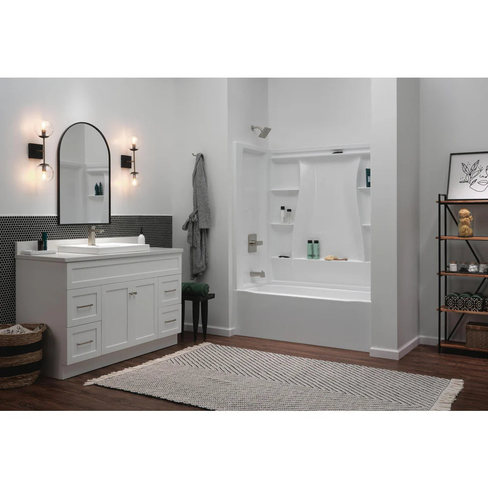 Delta Modern Angular Single Handle Project-Pack Bathroom Faucet