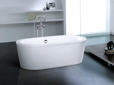 Baha 66" 2-Piece Round Freestanding Bathtub
