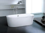 Baha 66" 2-Piece Round Freestanding Bathtub