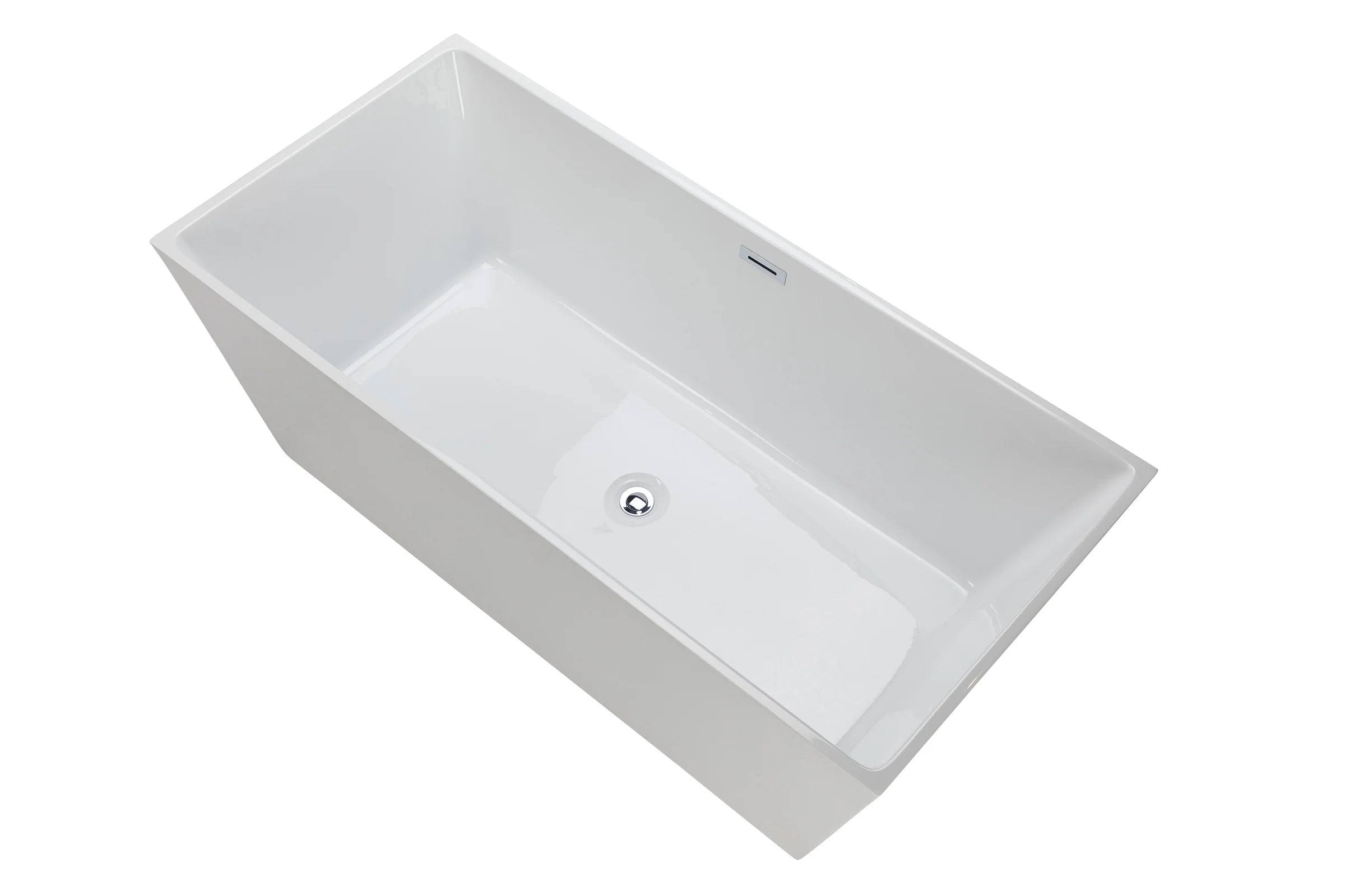Bartoli 60" Thin Edge Square Freestanding Bathtub