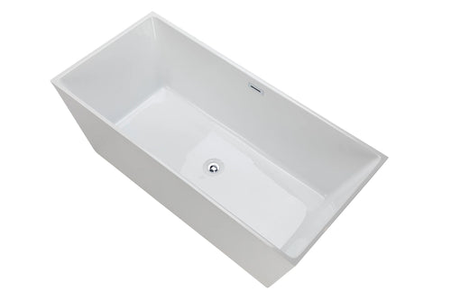 Bartoli 60" Thin Edge Square Freestanding Bathtub