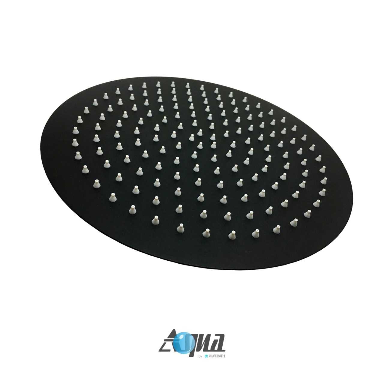 Aqua Rondo Shower Set w/ 12″ Rain Shower – Black