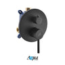 Aqua Rondo Shower Set w/ 8″ Rain Shower and Tub Filler – Black