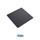 Aqua Piazza Matte Black Shower Set with 12″ Ceiling Mount Square Rain Shower and Tub Filler