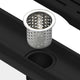 Kube 48″ Linear Drain with Pixel Grate – Matte Black