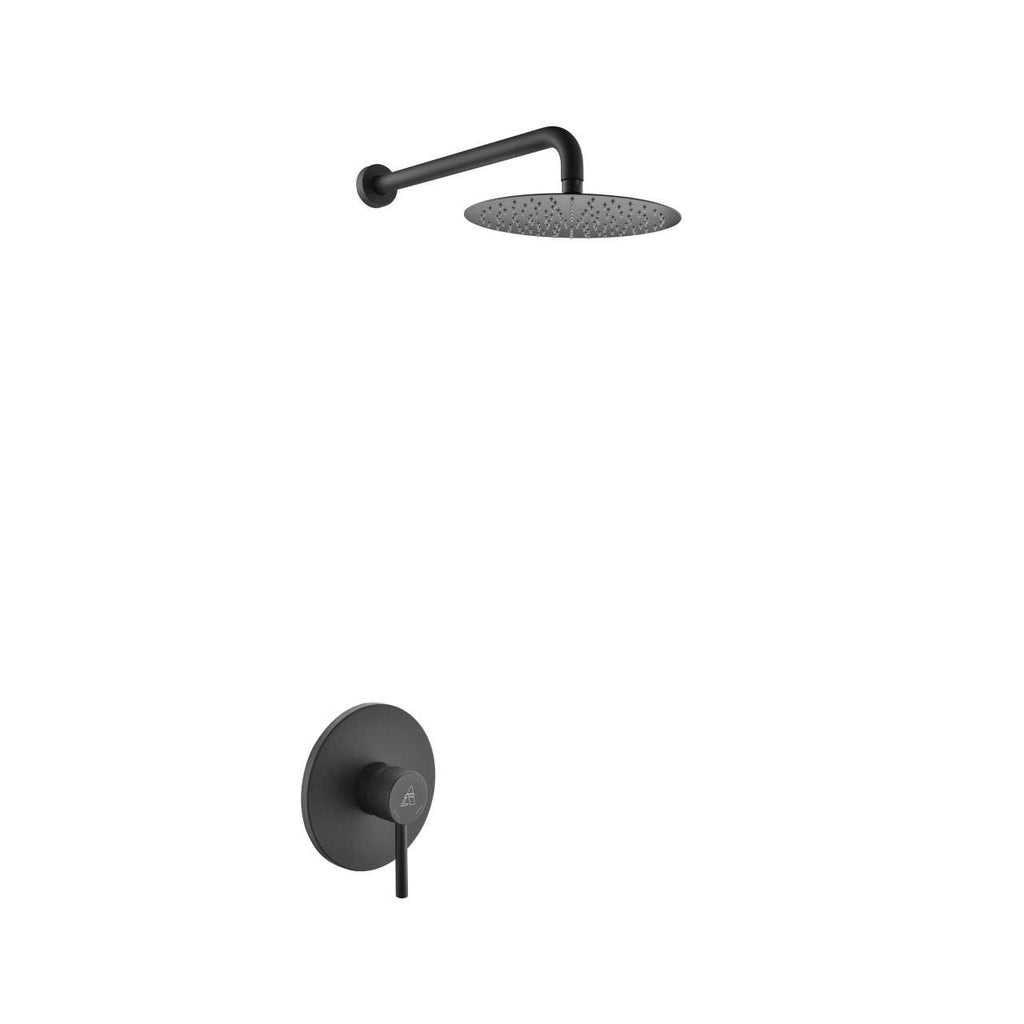 Aqua Rondo Shower Set w/ 8″ Rain Shower – Black