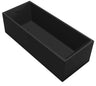 Bonno 64" Matte Black Square Bathtub