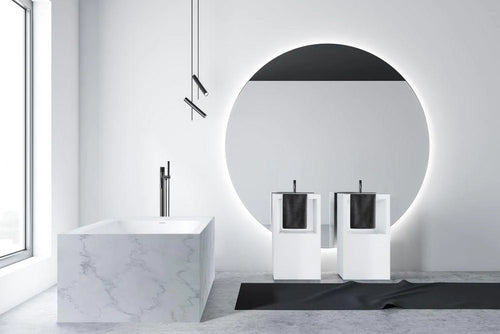 Brado 71" Corian Marble Freestanding Bathtub