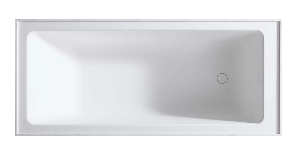 Brado 71" Corian Marble Freestanding Bathtub
