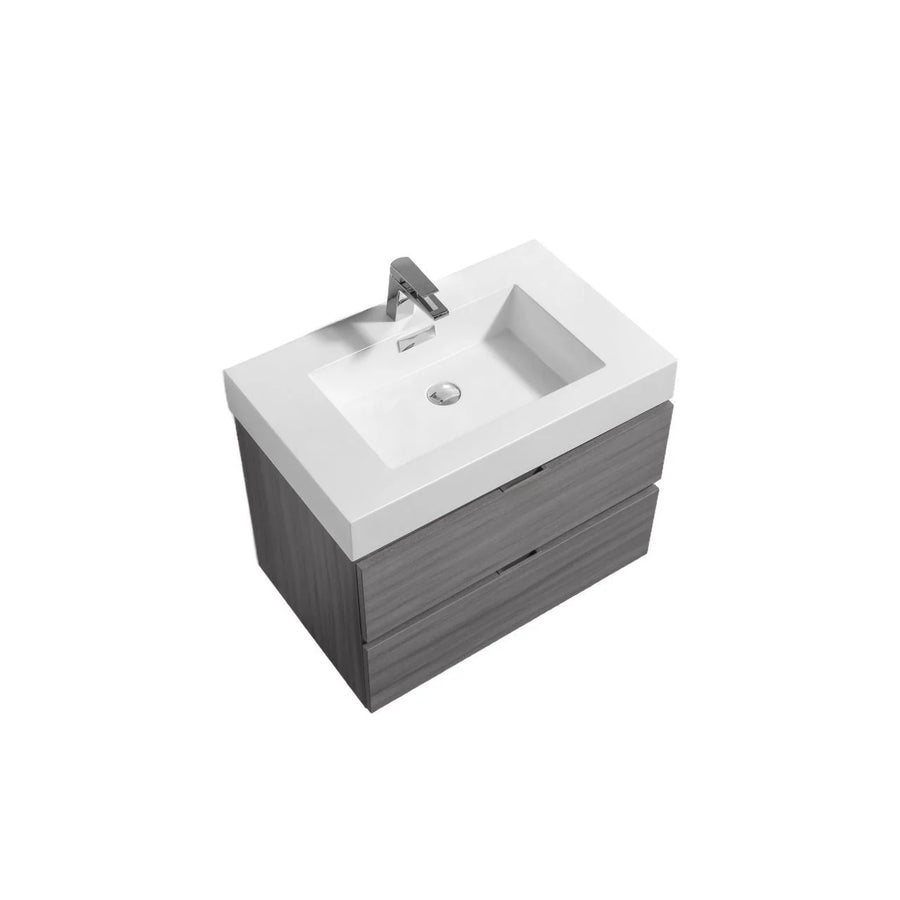 Bliss 24" Wall Mount Modern Bathroom Vanity