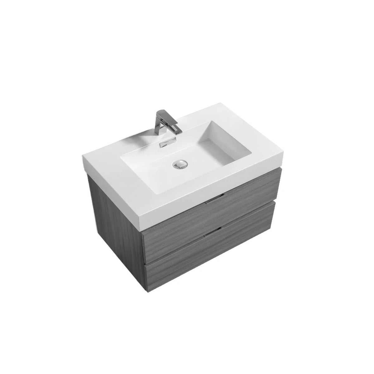 Bliss 30" Wall Mount Modern Bathroom Vanity