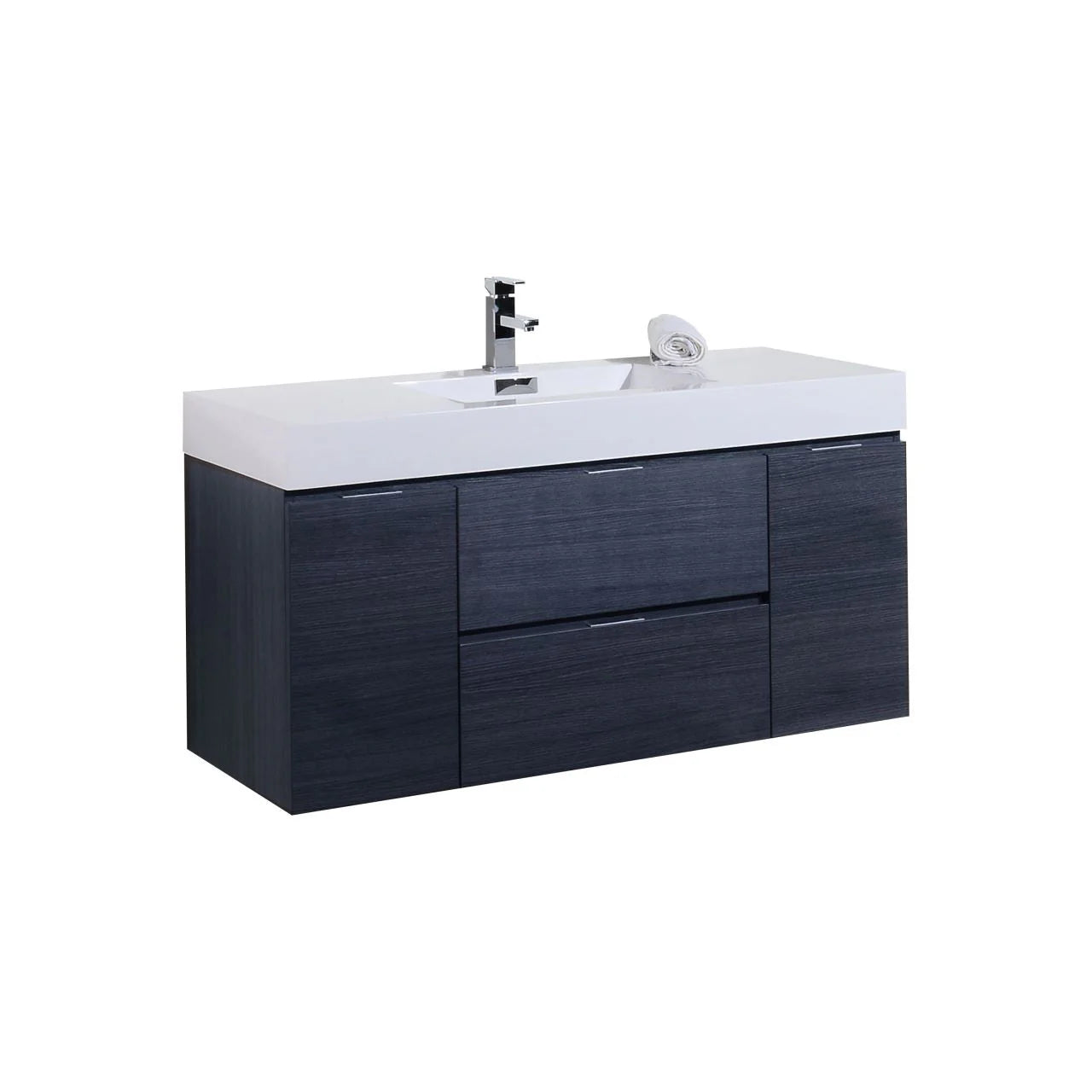 Bliss 48" Wall Mount Modern Bathroom Vanity