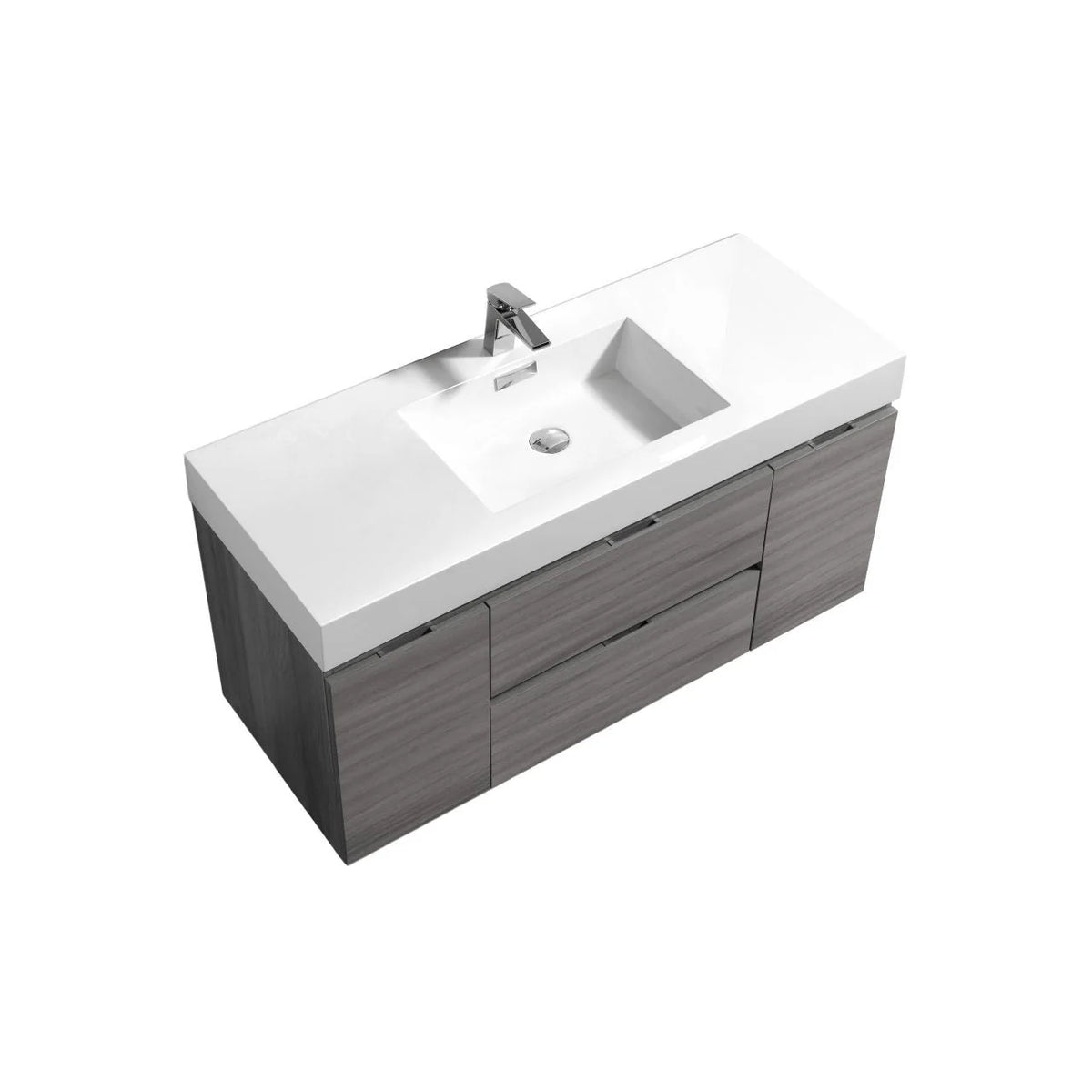 Bliss 48" Wall Mount Modern Bathroom Vanity