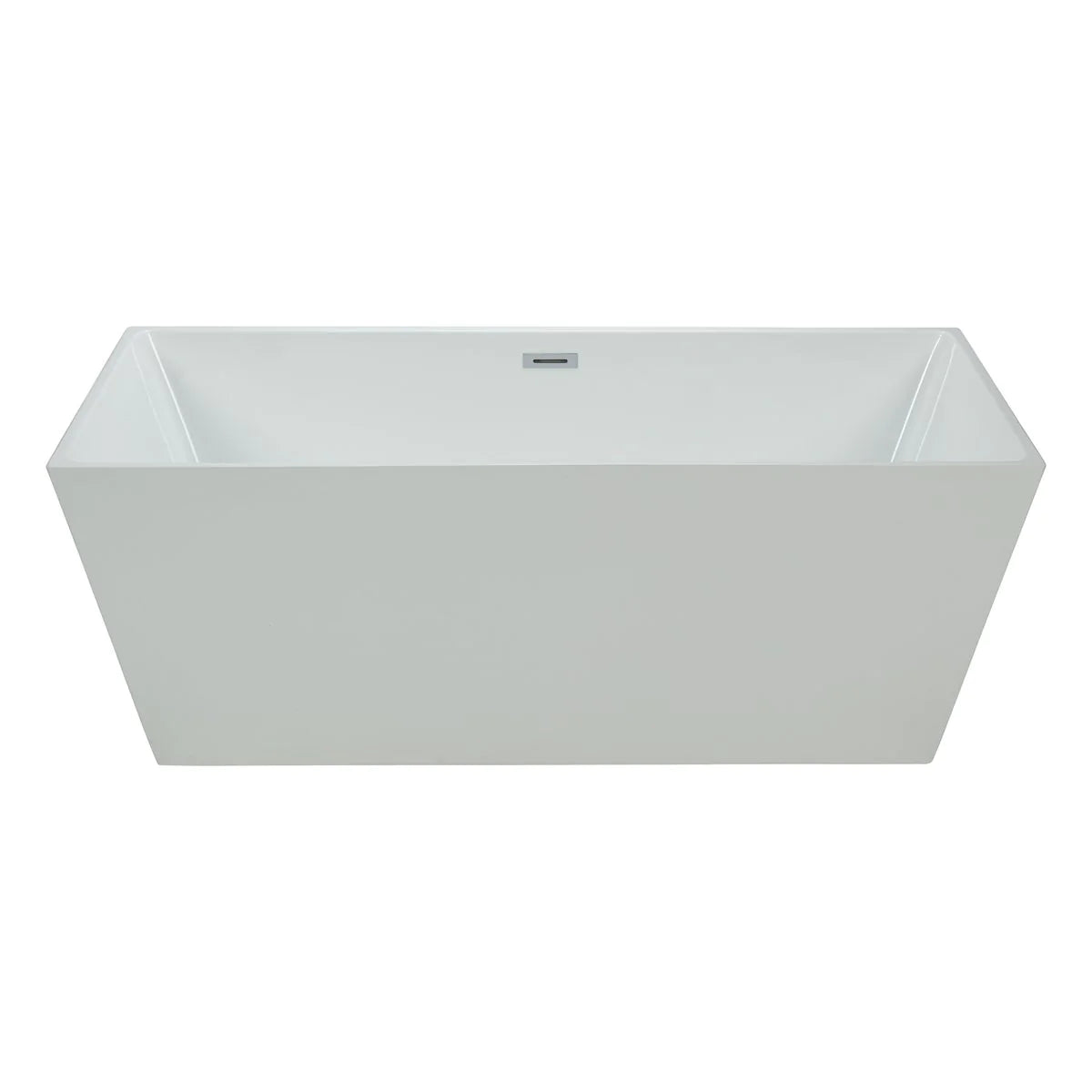 Bartoli 60" Thin Edge Square Freestanding Bathtub