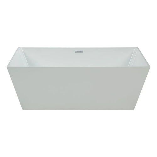 Bartoli 60" Thin Edge Square Freestanding Bathtub