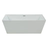 Bartoli 66" Thin Edge Square Freestanding Bathtub