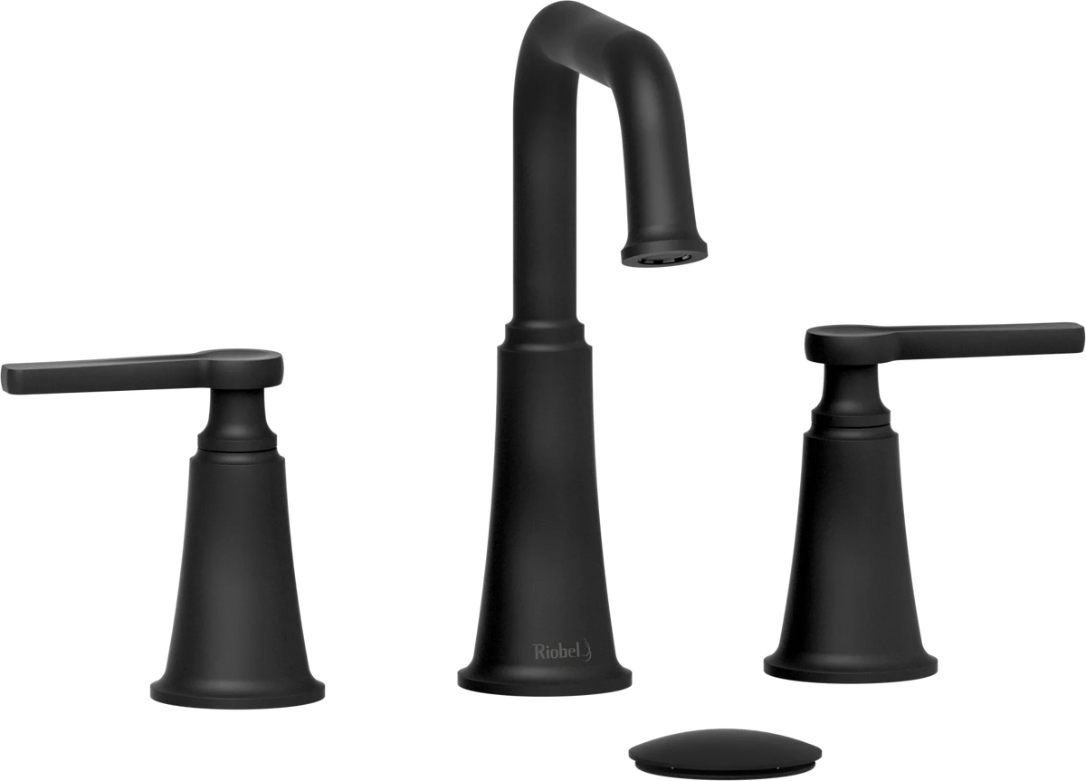 Riobel Momenti 8-Inch Widespread Bathroom Faucet with Square Spout