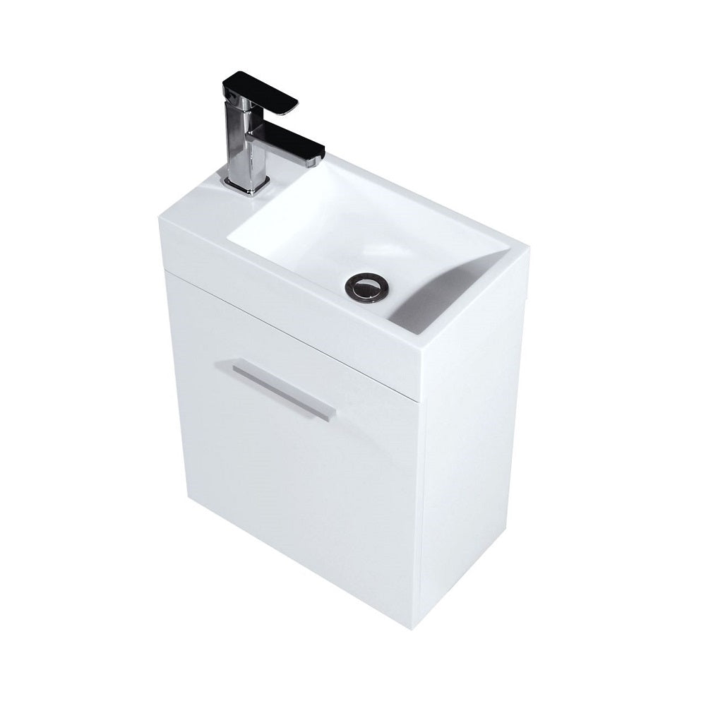 Bliss 18" Wall Mount Modern Bathroom Vanity