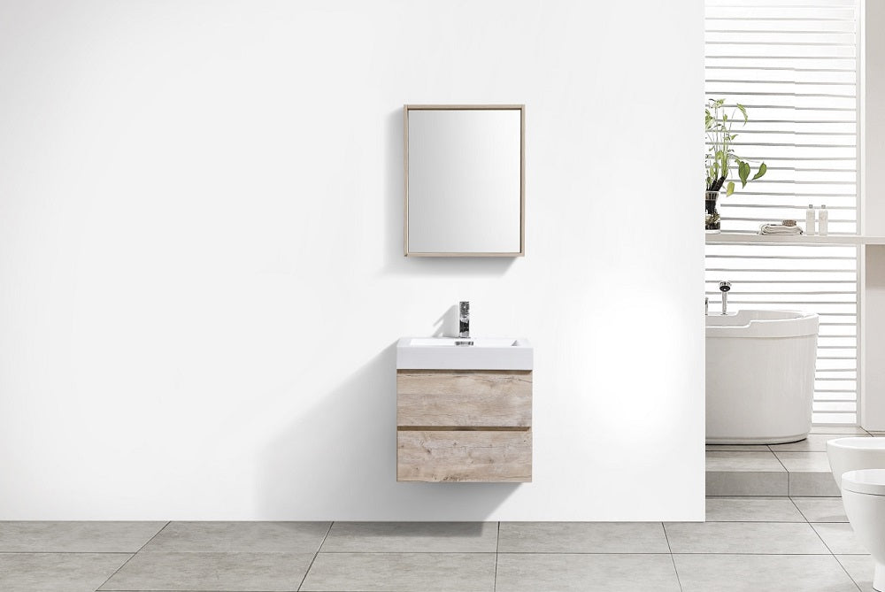 Bliss 24" Wall Mount Modern Bathroom Vanity
