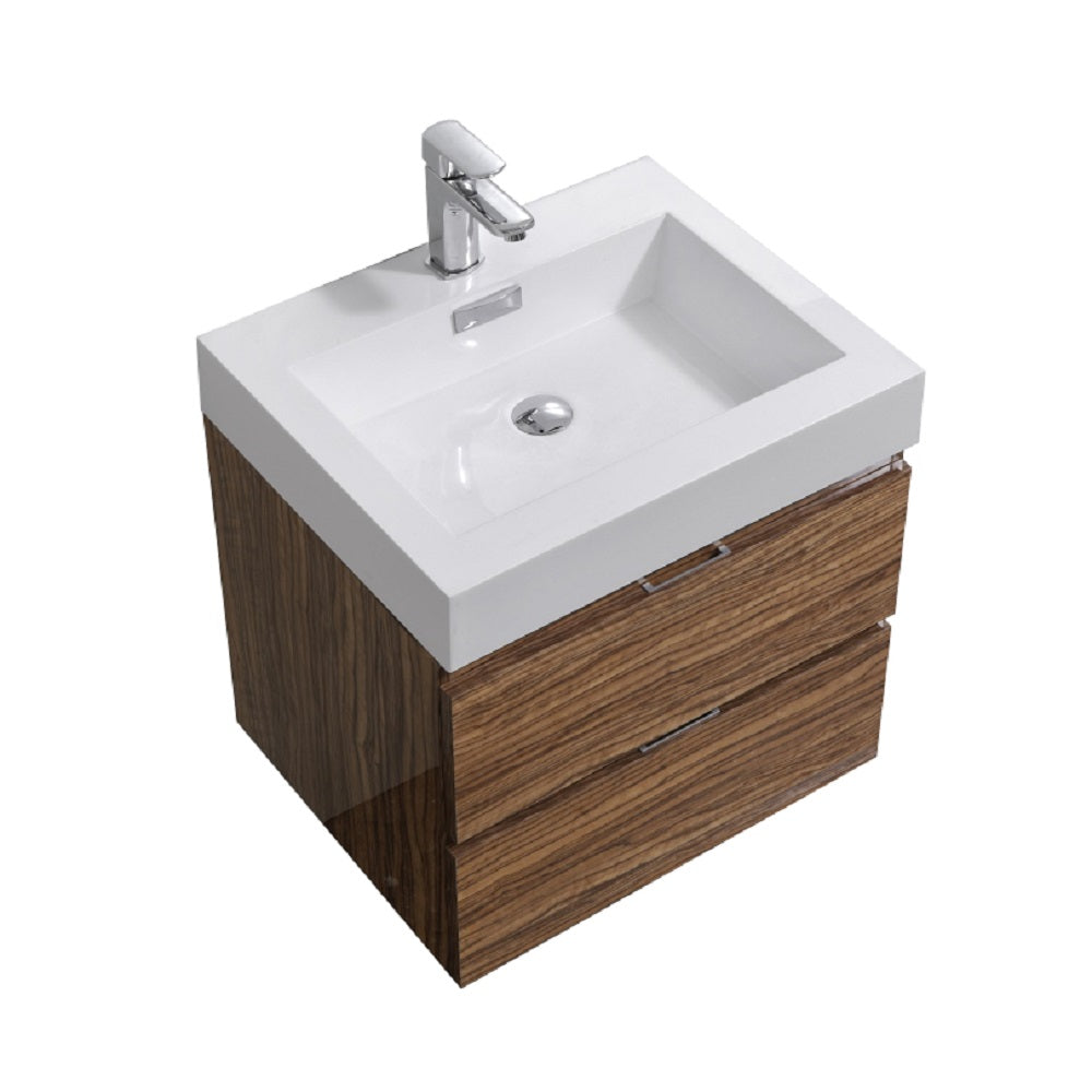 Bliss 24" Wall Mount Modern Bathroom Vanity