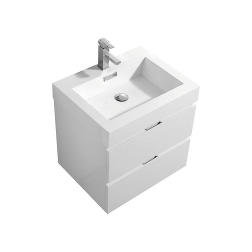 Bliss 24" Wall Mount Modern Bathroom Vanity