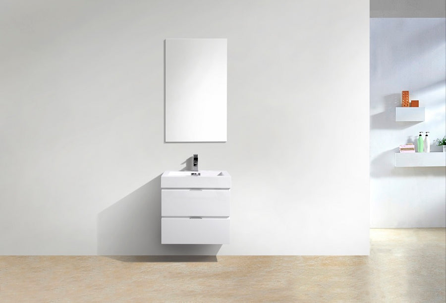 Bliss 24" Wall Mount Modern Bathroom Vanity