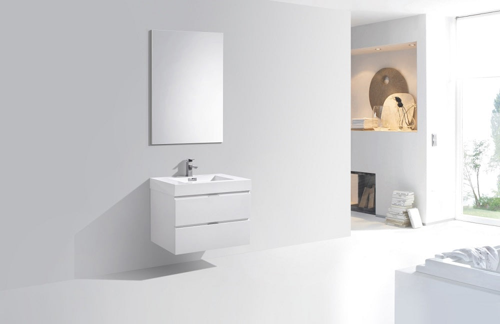 Bliss 30" Wall Mount Modern Bathroom Vanity