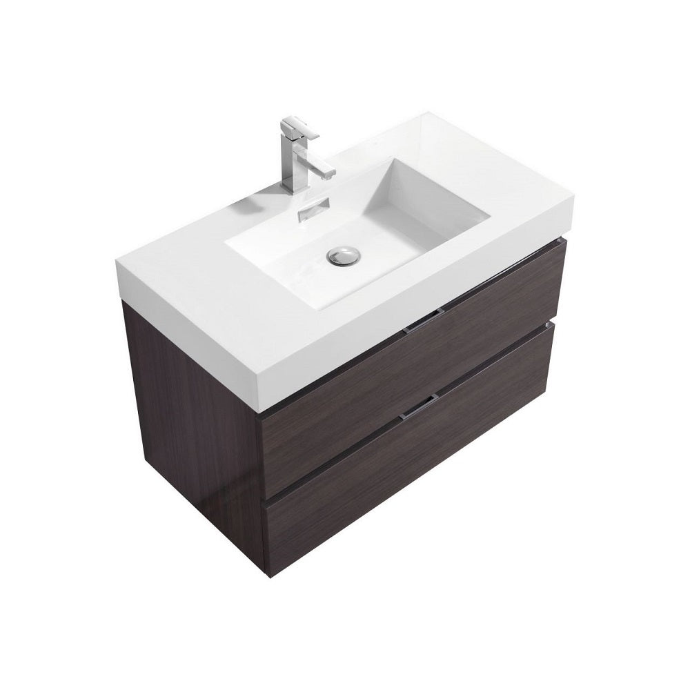 Bliss 36" Wall Mount Modern Bathroom Vanity