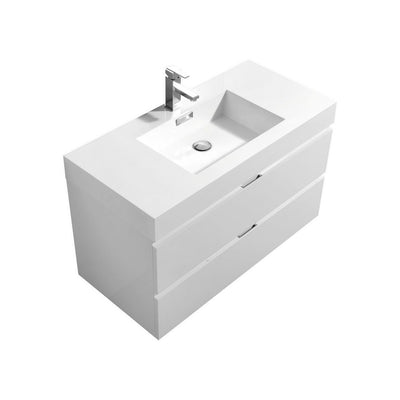 Bliss 40" Wall Mount Modern Bathroom Vanity