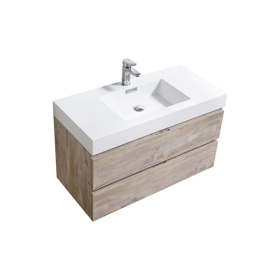 Bliss 40" Wall Mount Modern Bathroom Vanity