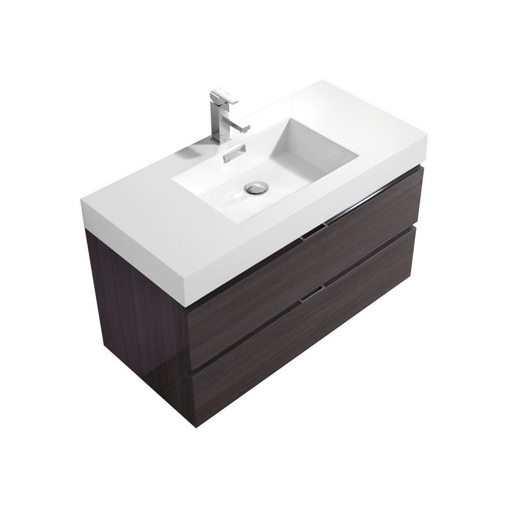 Bliss 40" Wall Mount Modern Bathroom Vanity