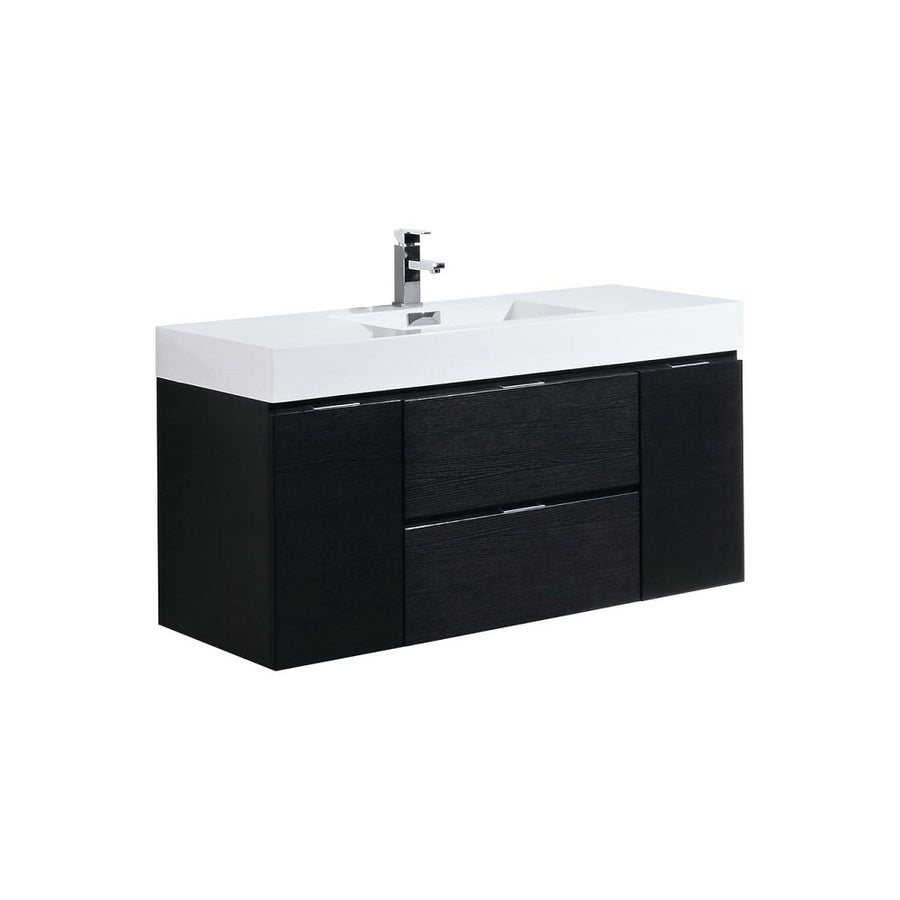 Bliss 48" Wall Mount Modern Bathroom Vanity