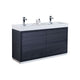 Bliss 60" Double Sink Freestanding Modern Bathroom Vanity