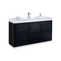 Bliss 60" Single Sink Freestanding Modern Bathroom Vanity