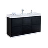 Bliss 60" Single Sink Freestanding Modern Bathroom Vanity