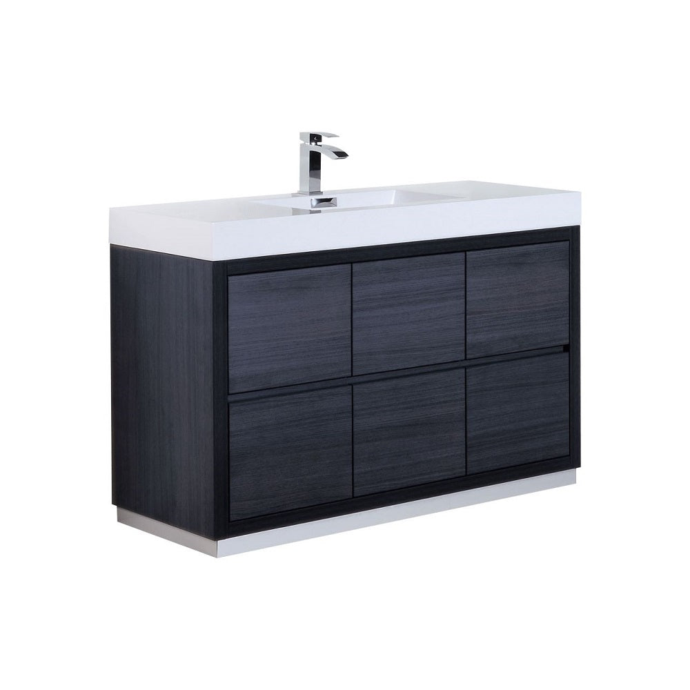 Bliss 60" Single Sink Freestanding Modern Bathroom Vanity