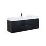 Bliss 60" Single Sink Wall Mount Modern Bathroom Vanity