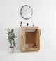 Bridgeport 24" Solid-Wood Vanity with Quartz Countertop-MAPLE
