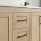 Bridgeport 72" Double Sink Solid-Wood Vanity with Quartz Countertop -Maple