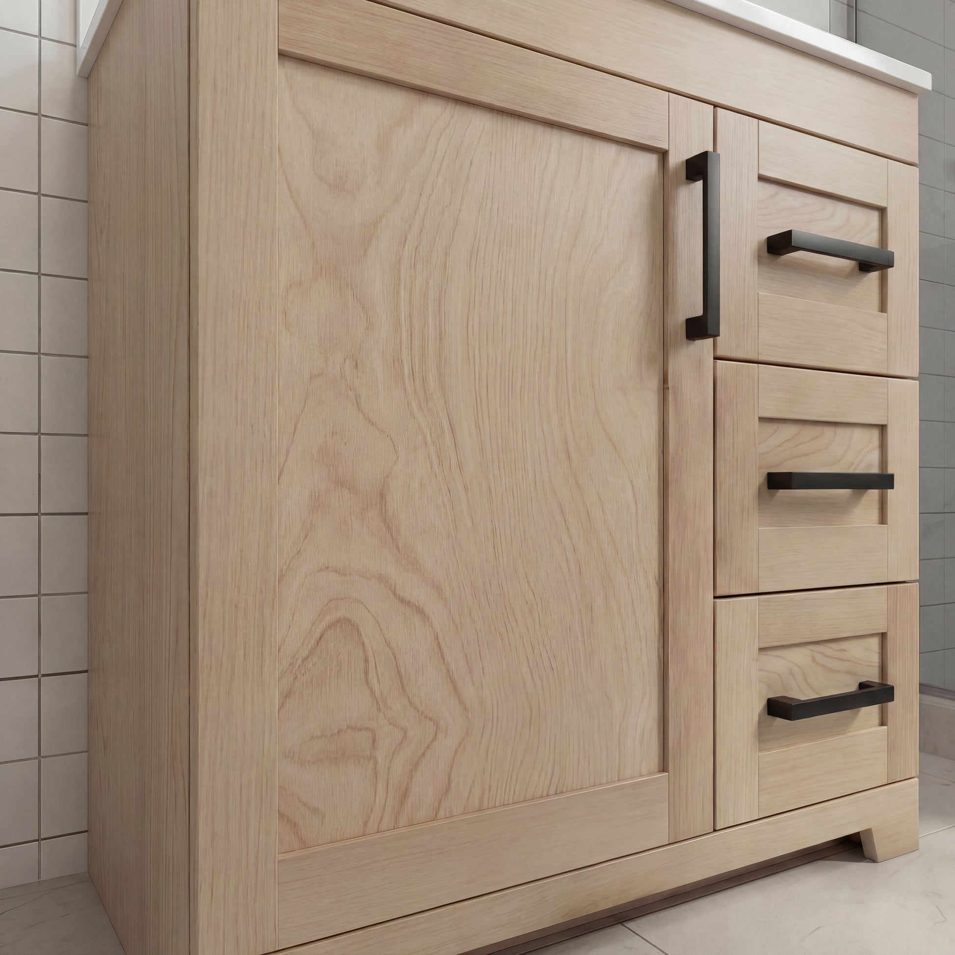 Bridgeport 30″ Solid-Wood Vanity with Quartz Countertop-Maple