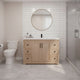 Bridgeport 42" Solid-Wood Vanity with Quartz Countertop- Maple